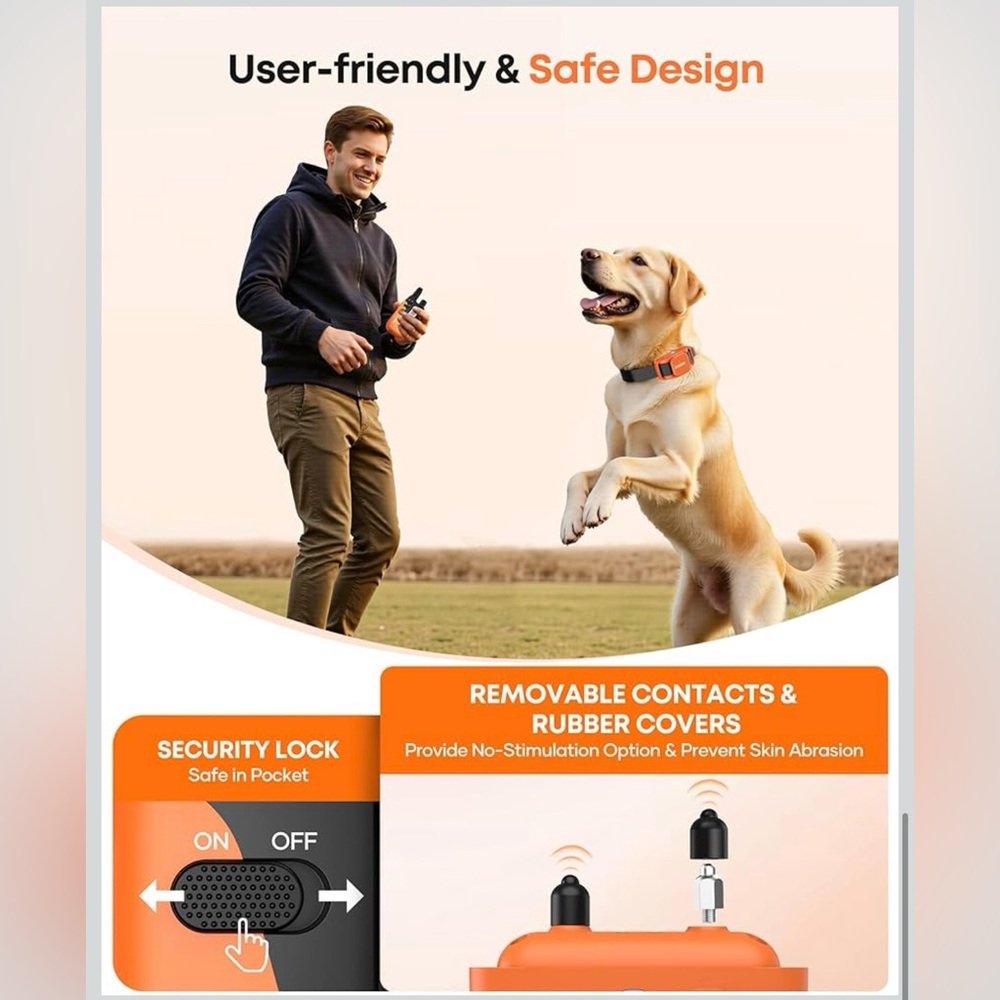 Jugbow Rechargeable Shock Training Collar for 15-120lb Dogs - NEW - Picture 6 of 10